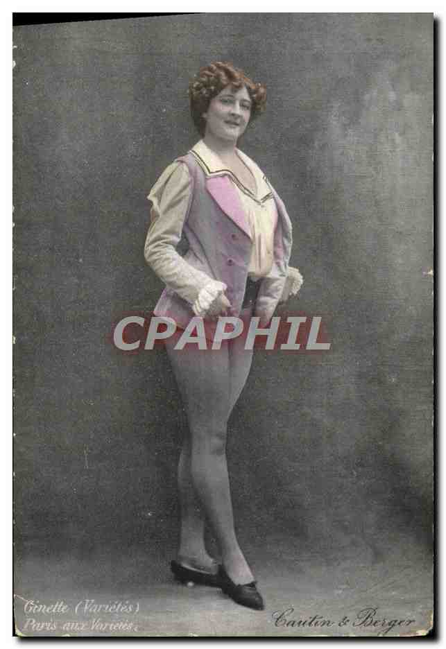 CPA Theatre Ginette Parix aux Varietes Cautin & Berger 
