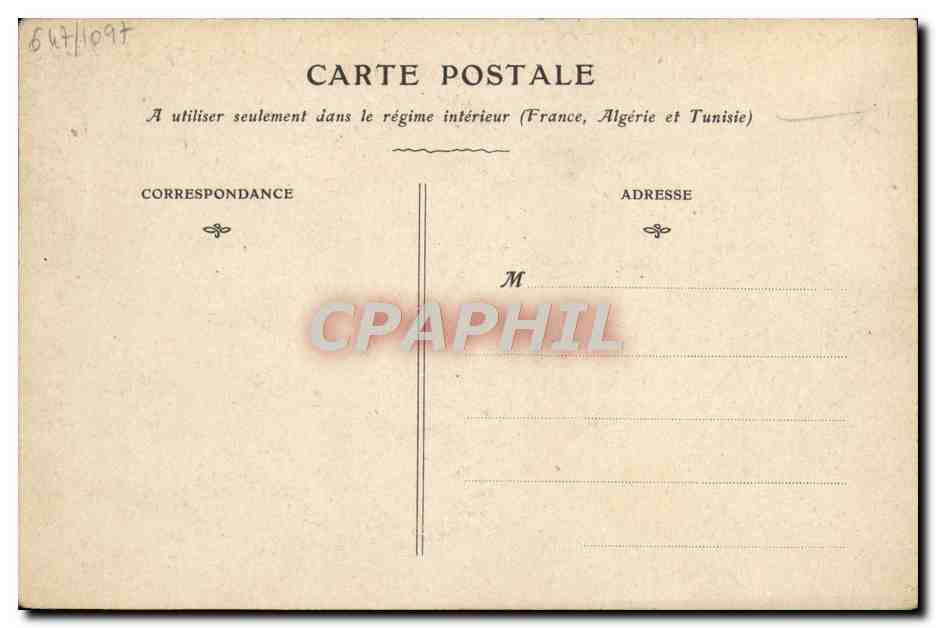 CPA Theatre Association phonique des Grands Artistes Rue de Balzac Paris — Verso