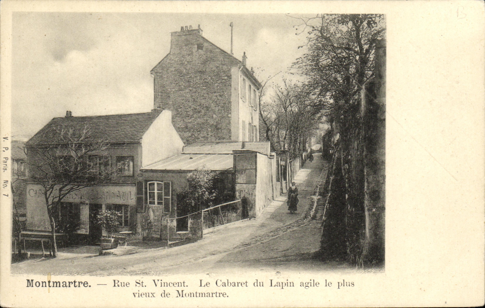 CPA Paris Montmartre Cabaret du Lapin Agile Rue St Vincent