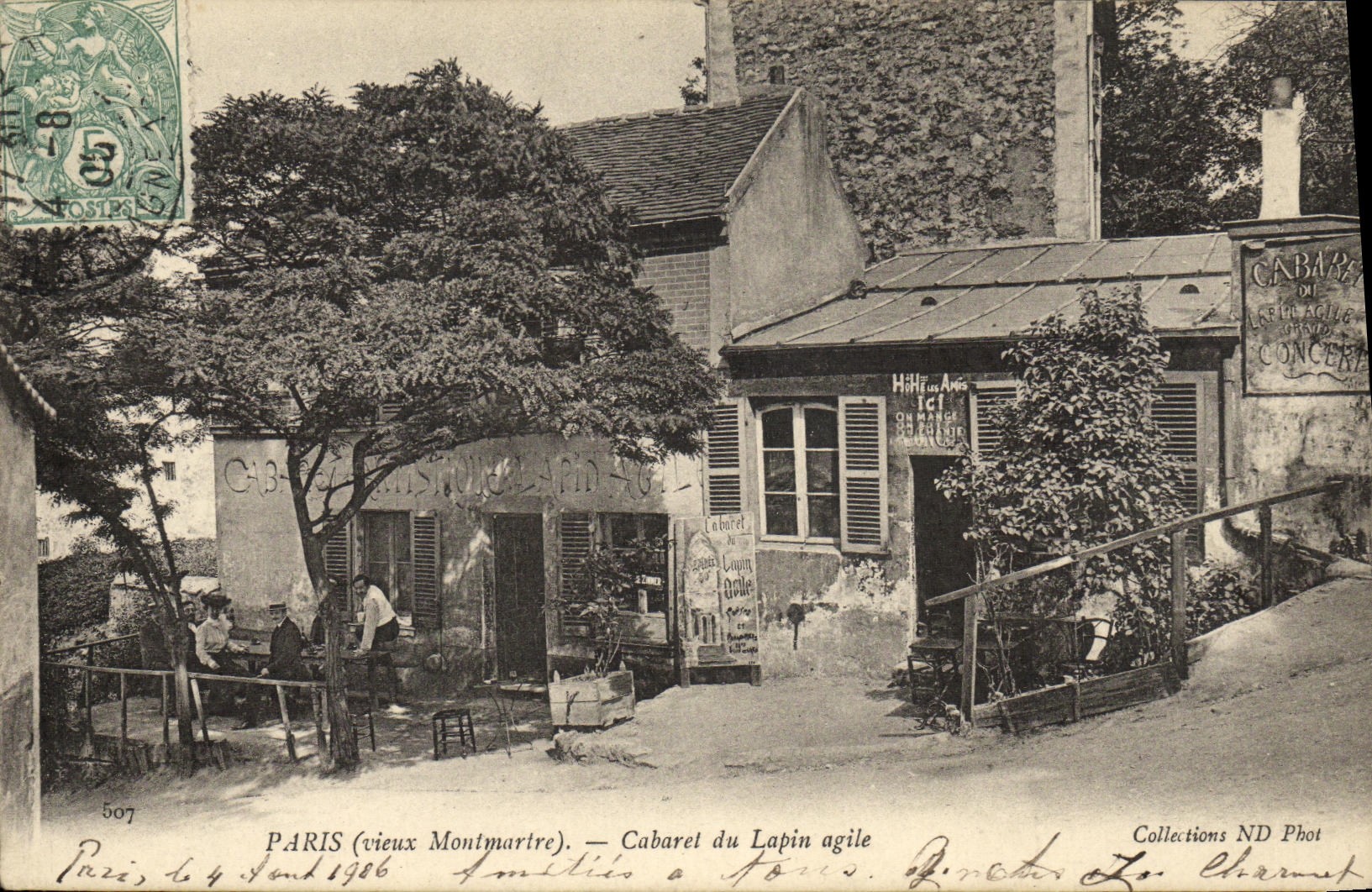 CPA Paris Montmartre Cabaret du Lapin Agile 