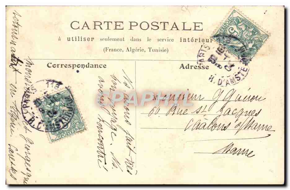 Paris Vécu — Descente de bateau — L. J. & Cie, édit., Angoulême-Paris — Reverso