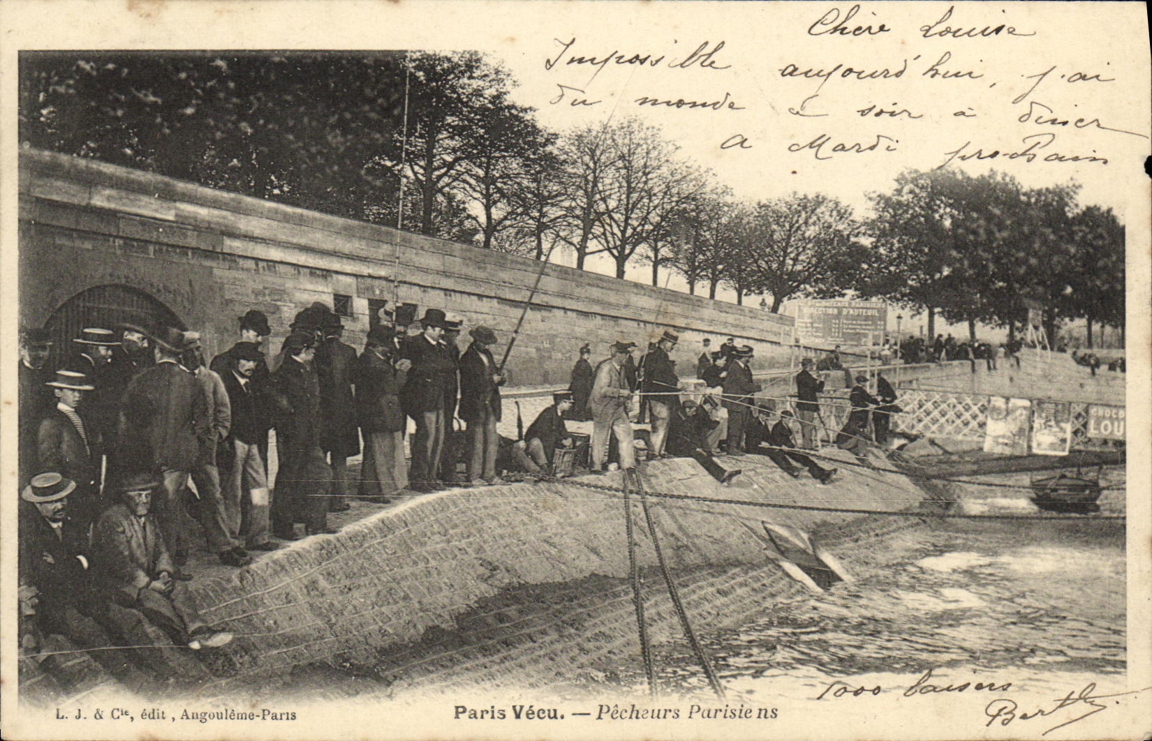 Pescadores de París — París Vécu — L. J. & Cie, editor, Angoulême-París