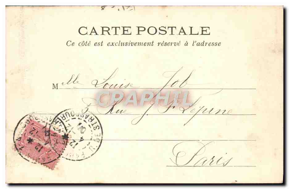 Paris Vécu — Aux Champs-Élysées — Le Carré Marigny — L. J. & Cie, édit. Augoultême Paris — Verso
