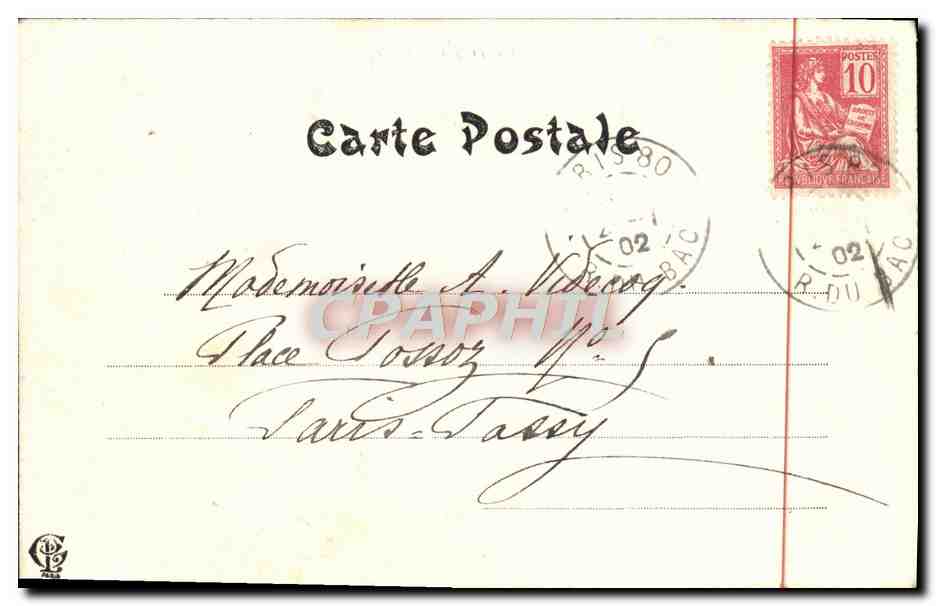 CPA Fantaisie Femme Le corail Chamouin — Reverso