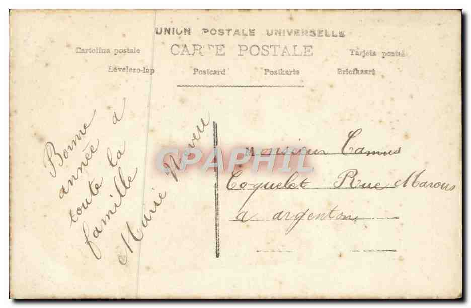 CPA Fantaisie Femme  — Verso