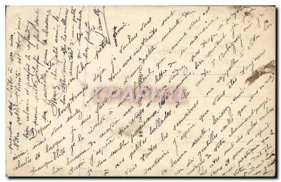 CPA Fantaisie Femme  — Verso