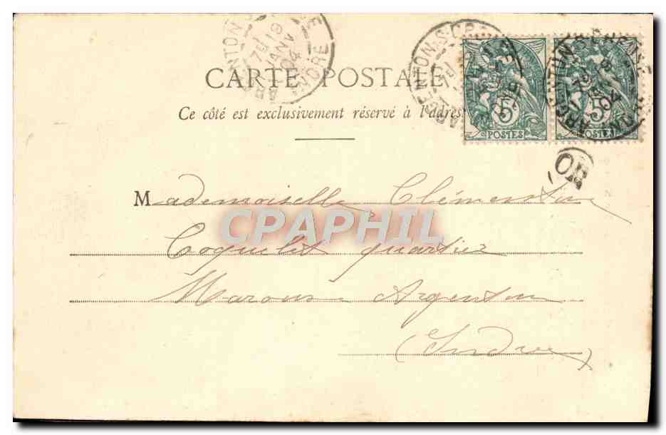 Leçon de Cake-Walk - La Sortie — A. Gaboriaud — Poste-Imprimeur A. Brevet & Cie, Nantes — Rückseite