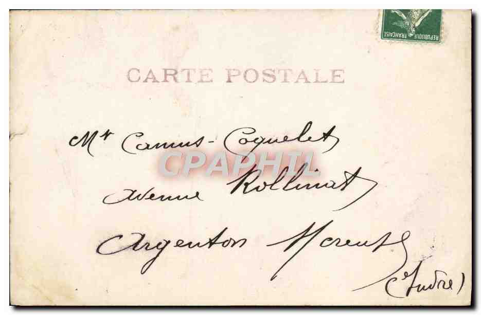 CPA Fantaisie Femme Facteur — Rückseite