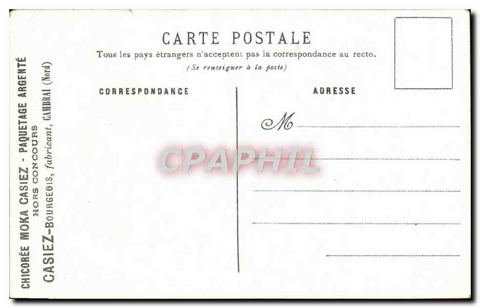 CPA Fantaisie Fleurs Anemones et oeillets — Rückseite