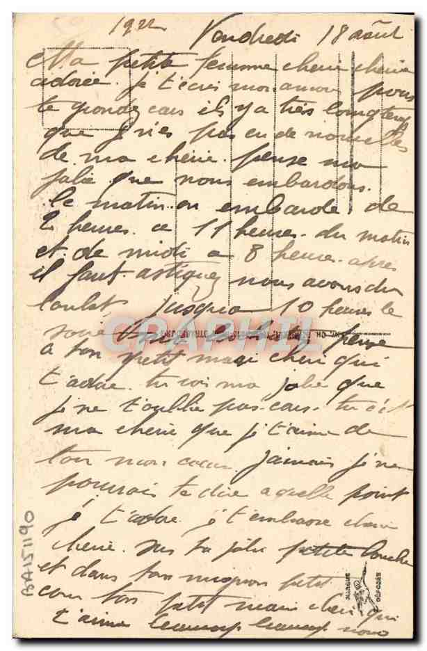 CPA Fantaisie Les lettres du poilu Militaria  — Rückseite