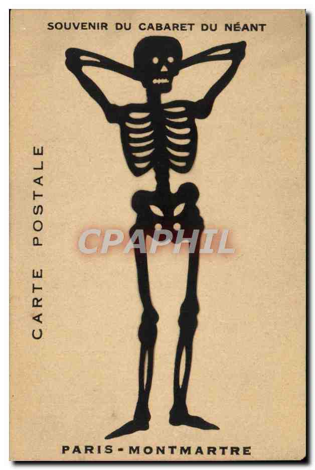 Skelette — Souvenir du cabaret du Néant — Paris-Montmartre
