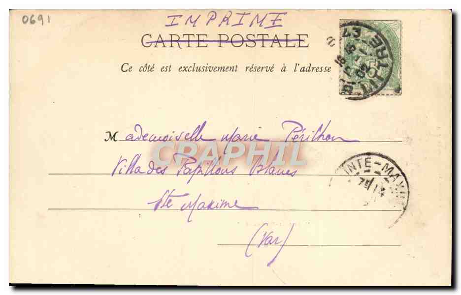 CPA Bateau Combat naval Paris Porte des TErnes Amiral Duperre — Verso