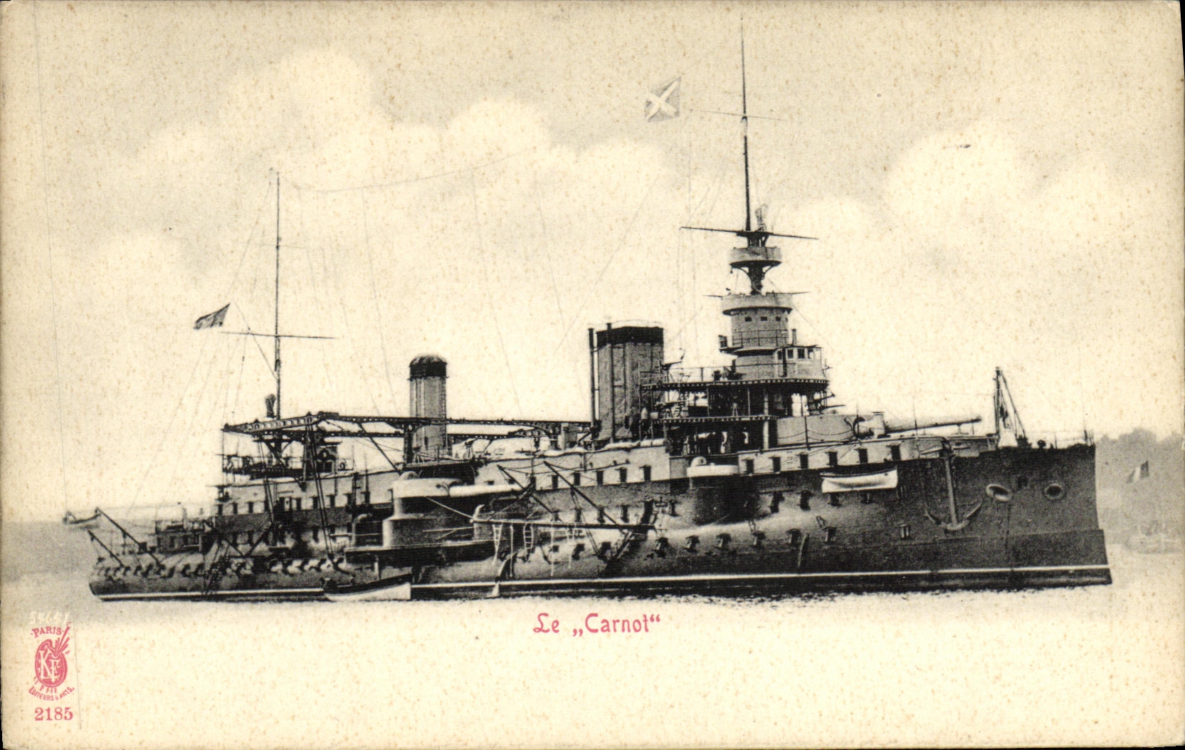 Le „Carnot“ — croiseur de la Marine française — éditeur Paris, n° 2185