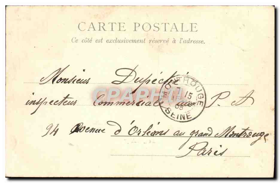 Le „Gaulois“ — Bateau de guerre français — Paris, éditeur Réveil, n° 2187 — Verso