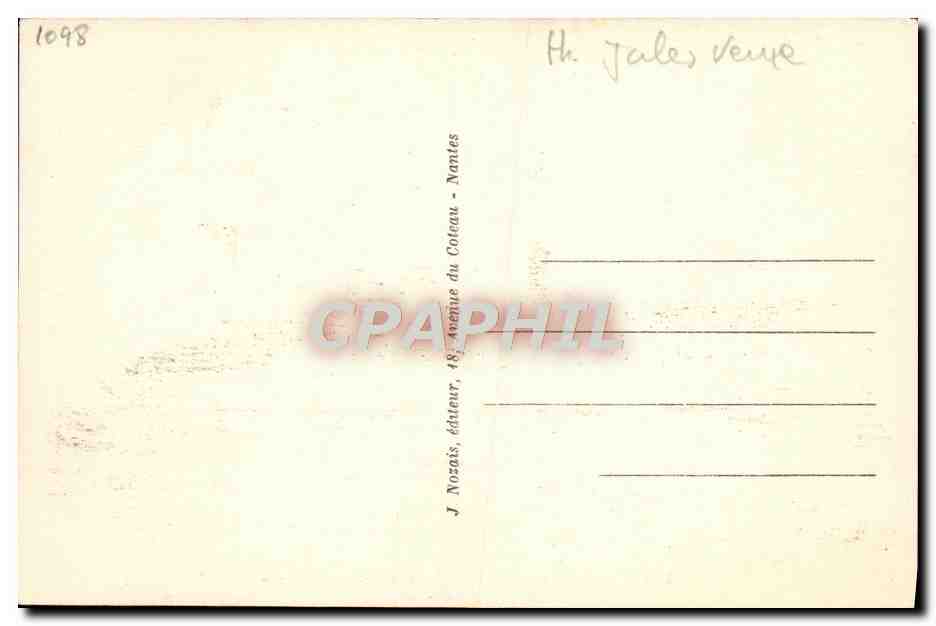 Le Vaisseau ravitailleur « Jules-Verne » — Marine de Guerre Française — J. Nozaïs, Nantes — Verso