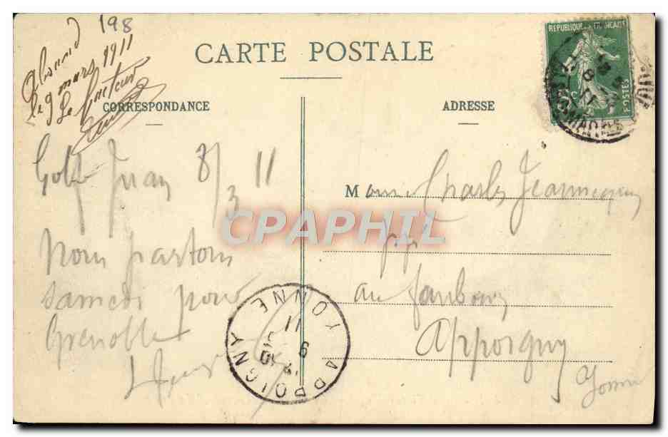 CPA Bateau Guerre La Victor Hugo Croiseur Cuirasse d'escadre  — Verso