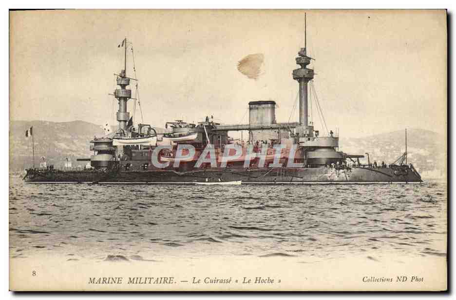 CPA Bateau Guerre Cuirasse Le Hoche 