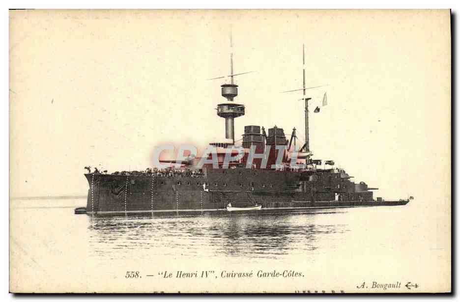 Le Henri IV — Cuirassé Garde-Côtes — A. Bougault n°558