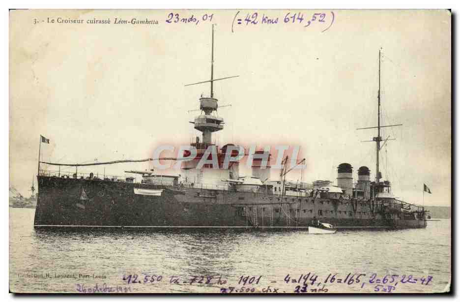 CPA Bateau Le Colbert Cuirasse a fort central 
