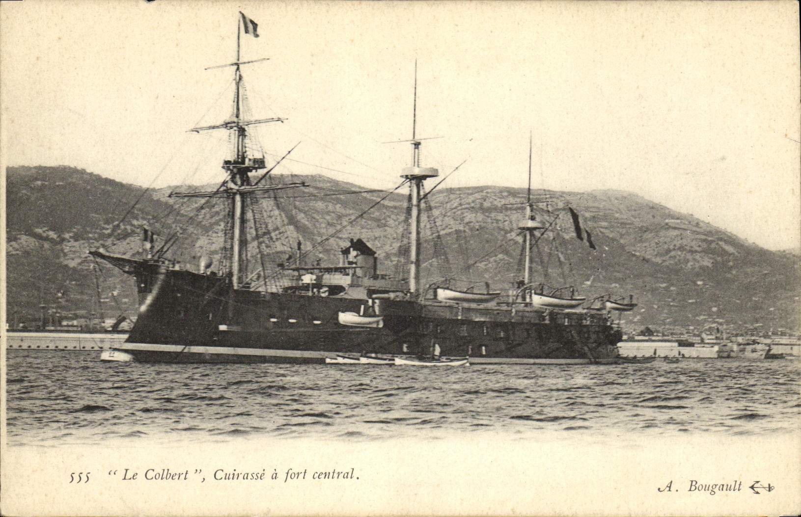 CPA Bateau Le Dupuy de lome Croiseur Cuirasse
