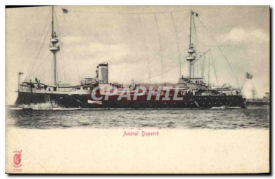Amiral Duperré — navire de guerre français — éditeur Paris, n° 198