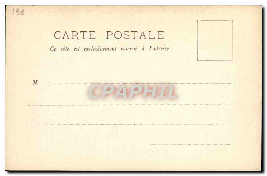 CPA Bateau Massena Croiseur a tourelles portant le pavillon de l'amiral Caillard — Verso