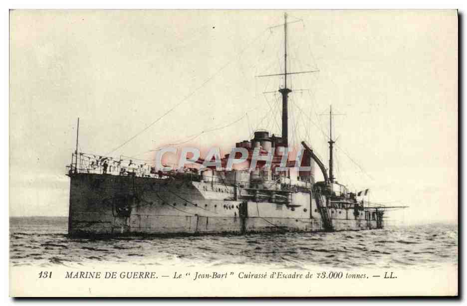 Le "Jean-Bart" — Cuirassé d'Escadre de 73.000 tonnes — LL. — Série 131