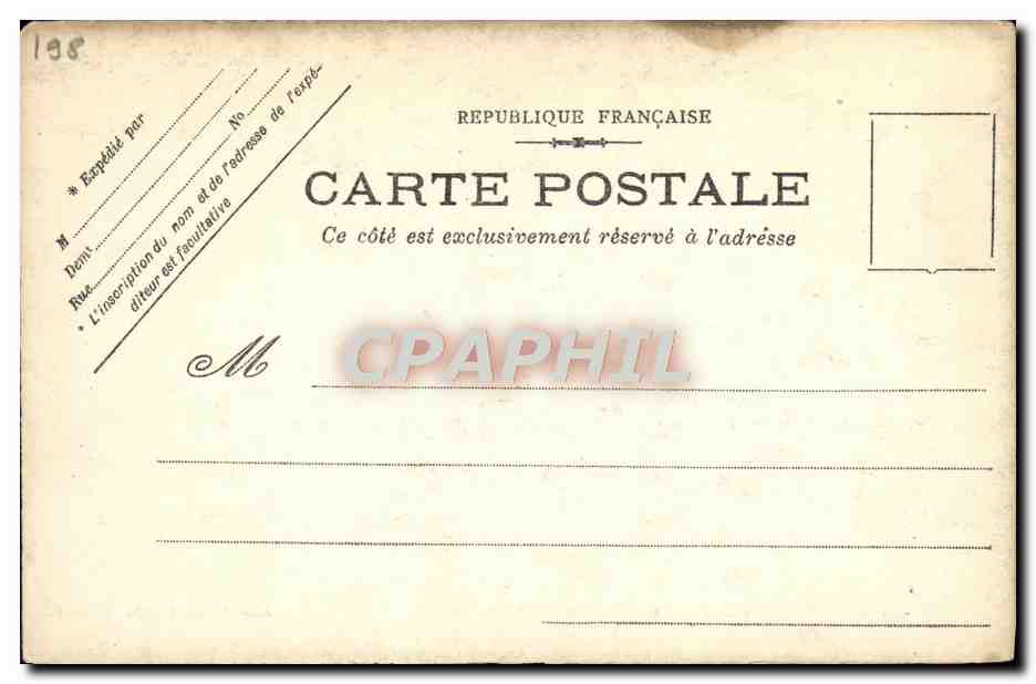 Bouvet — Cuirassé à tourelles — M.Bar. phototyp, Toulon — Verso