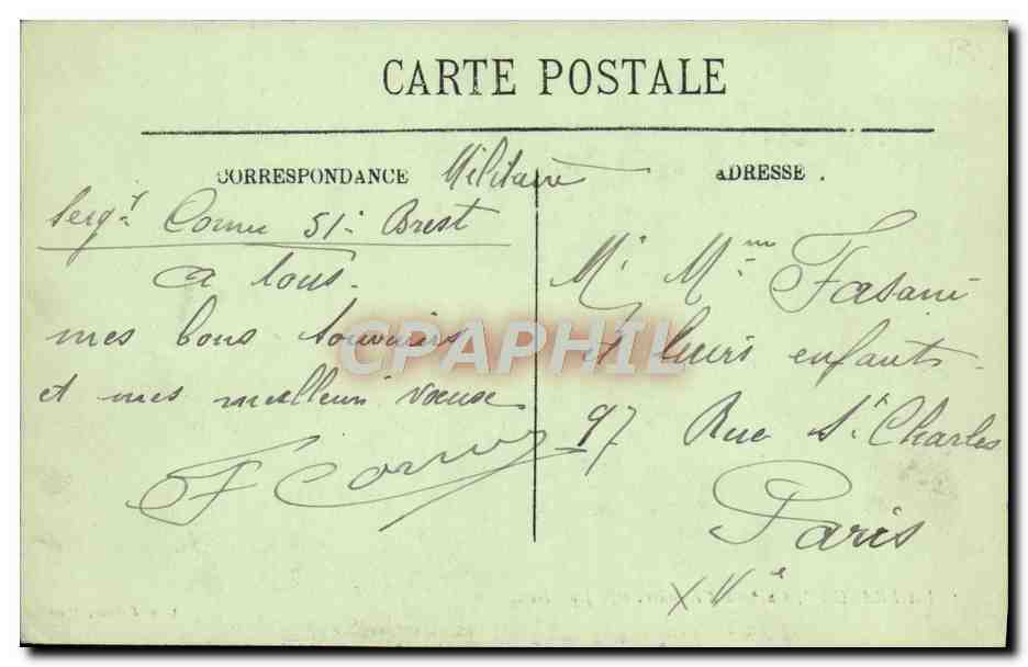 La France — Cuirassé d'Escadre, Type Jean-Bart — Éditeur : P. Pellet, Nantes — Reverso