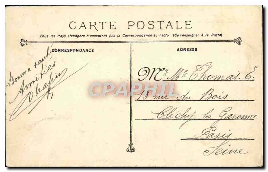 Cuirassé République — Marine Militaire Française — éditeur inconnu, n° 109 — Reverso