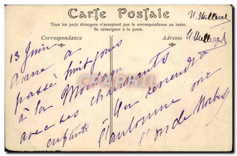 CPA Bateau Le Carnot Cuirasse de premier rang  — Verso