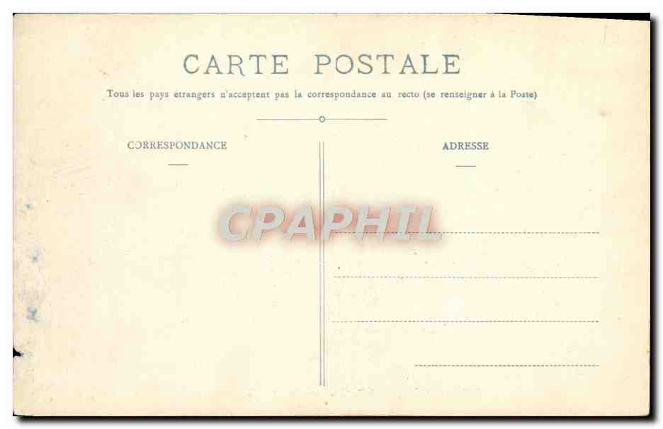 CPA Bateau La Democratie Cuirasse d'escadre — Verso