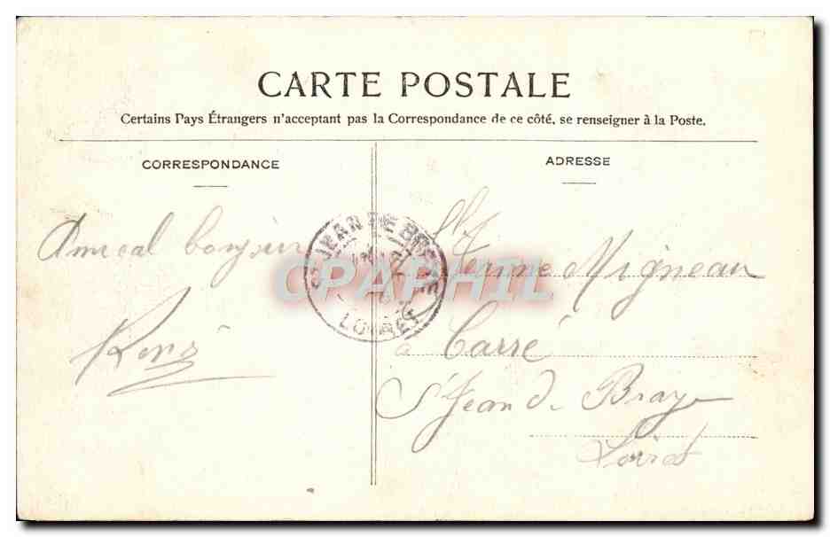 Croiseur de guerre « Masséna » — Nistreté — G.B. n°265 — Verso