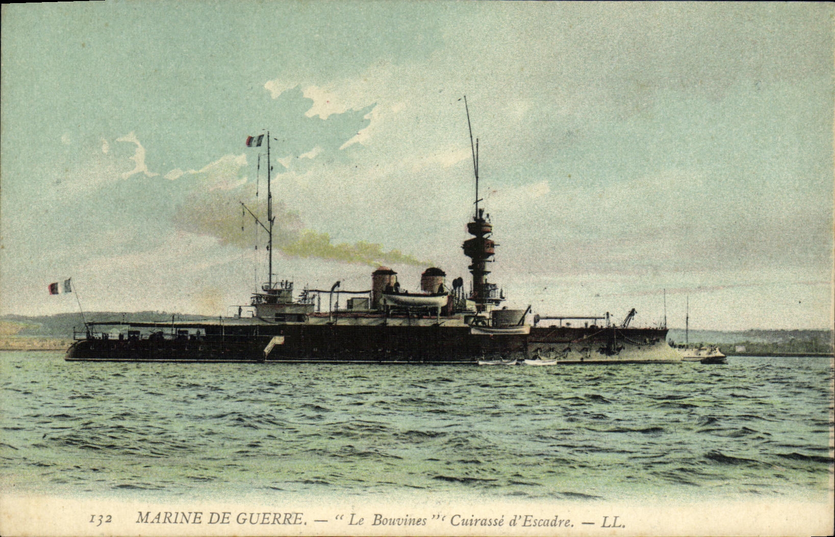 Le Bouvines — Cuirassé d'Escadre — LL. — Marine de Guerre