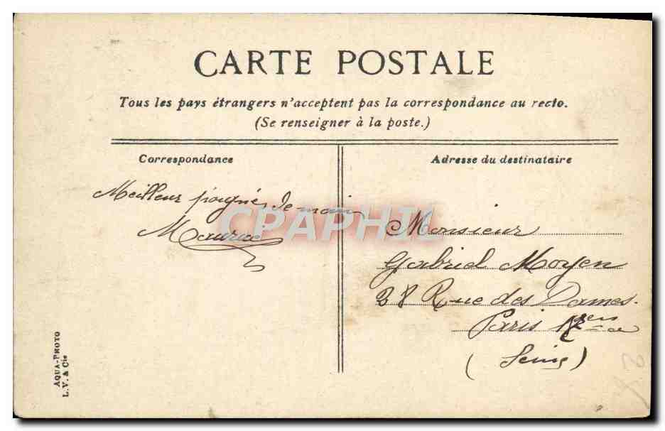 Le cuirassé Pénin — Marine française, 2e classe — éditeur L.V. & Cie — Verso