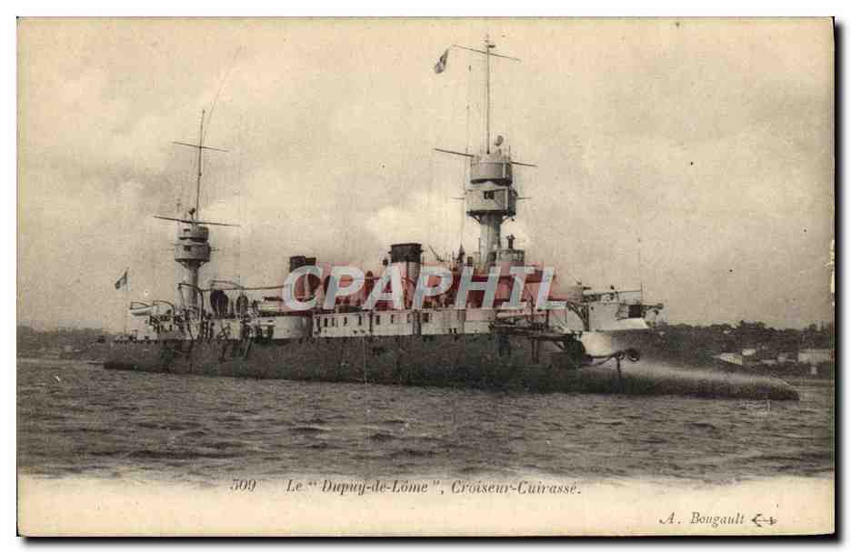 CPA Bateau Le Dupuy de Lome Croiseur Cuirasse