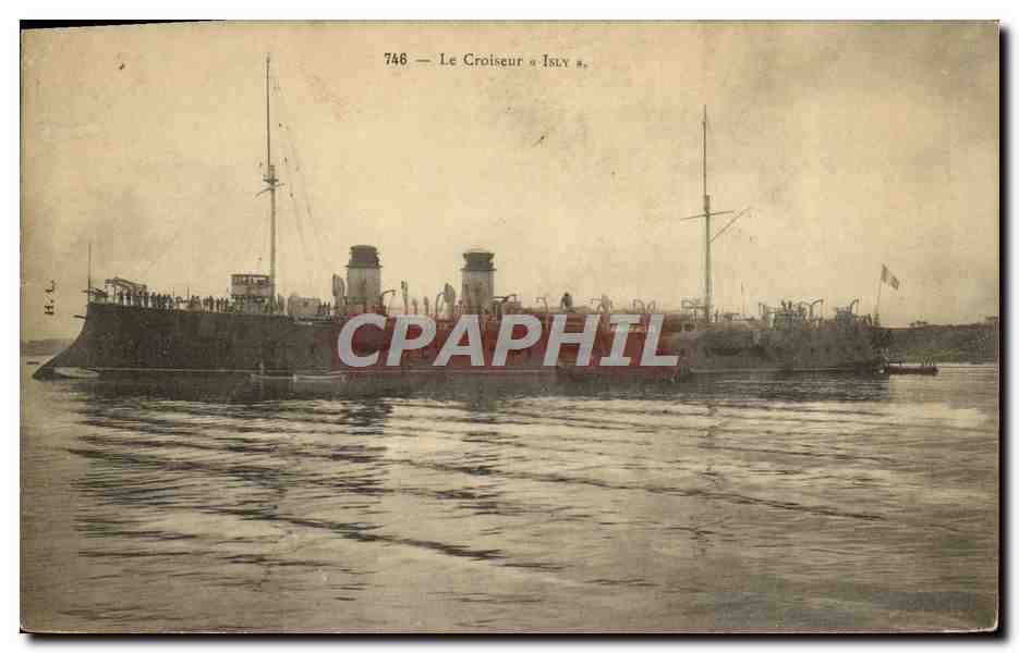 Le Croiseur « Isly » — n° 746 — éditeur H. L. (H. L. Paris ?)