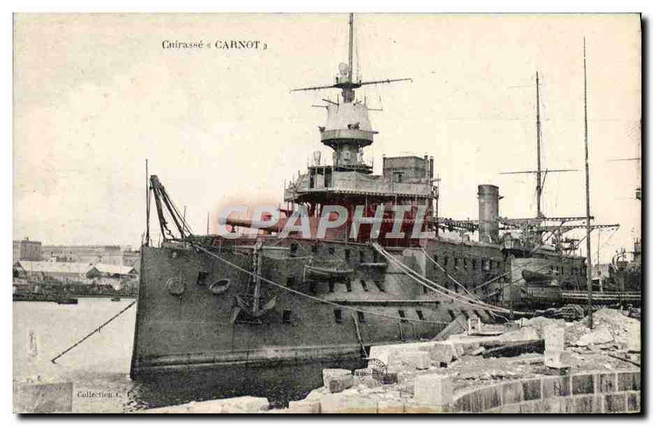 Cuirassé « CARNOT » — navire militaire français — Collection C. P.