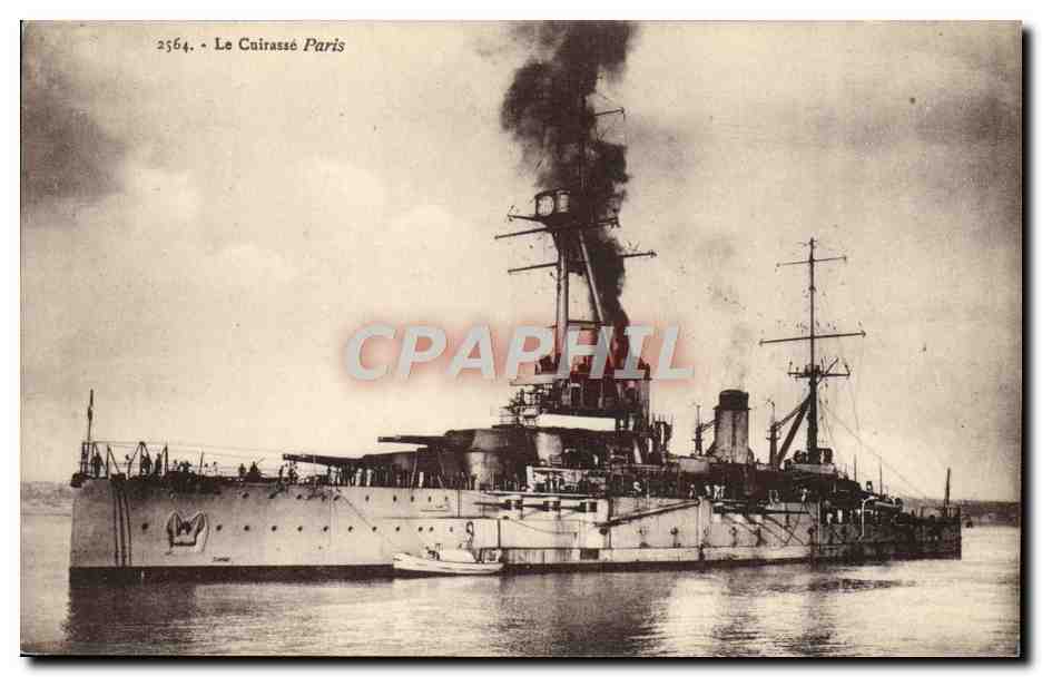 CPA Bateau Cuirasse Paris 