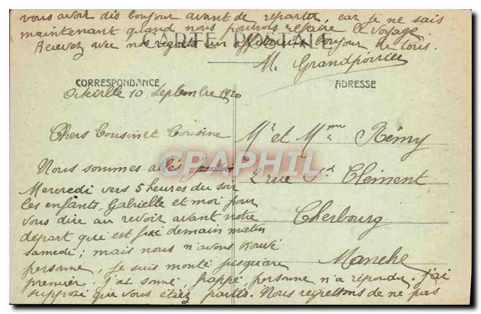 CPA Bateau Cuirasse Patrie pendant une tempete — Verso