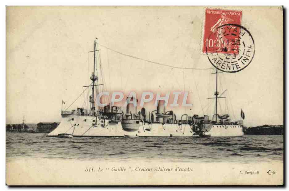 Le "Galilée", Croiseur éclaireur d'escadre — A. Bougault, n°511