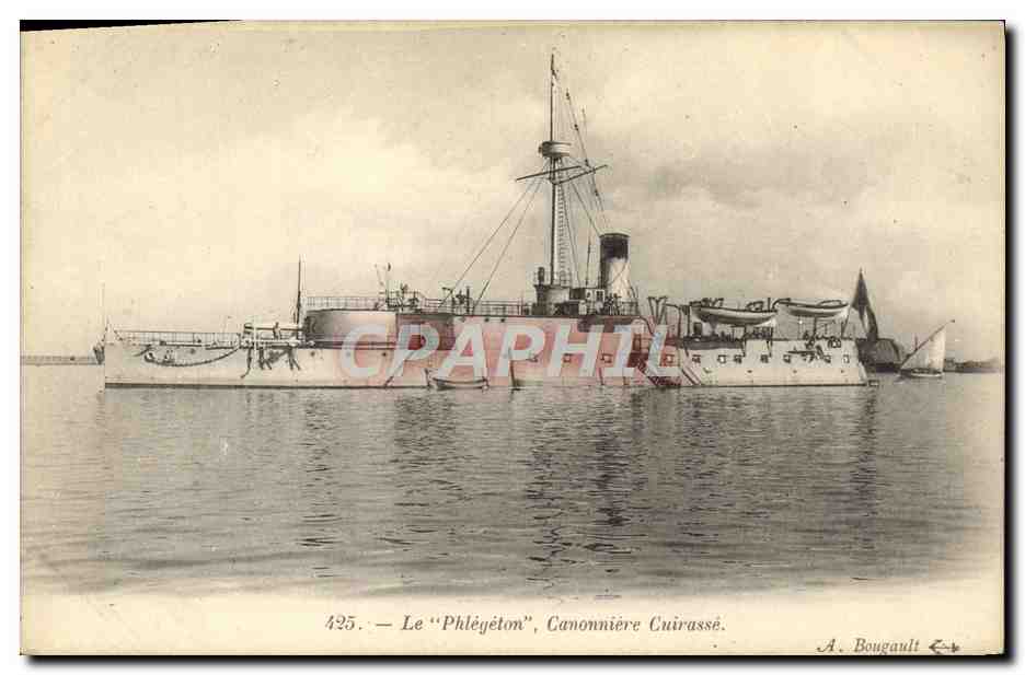 CPA Bateau Le Phlegeton Canonniere cuirasse