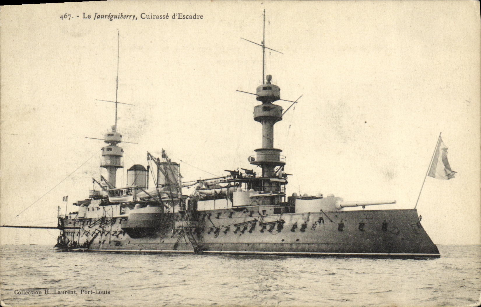 Le Jauréguiberry, Cuirassé d'Escadre — Collection H. Laurent, Port-Louis