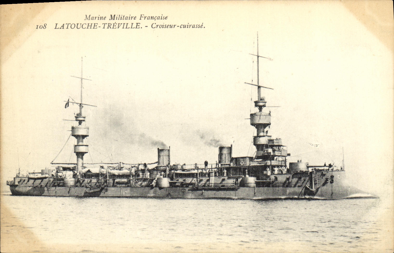 Croiseur-cuirassé Latouche-Tréville — Marine Militaire Française — n°108