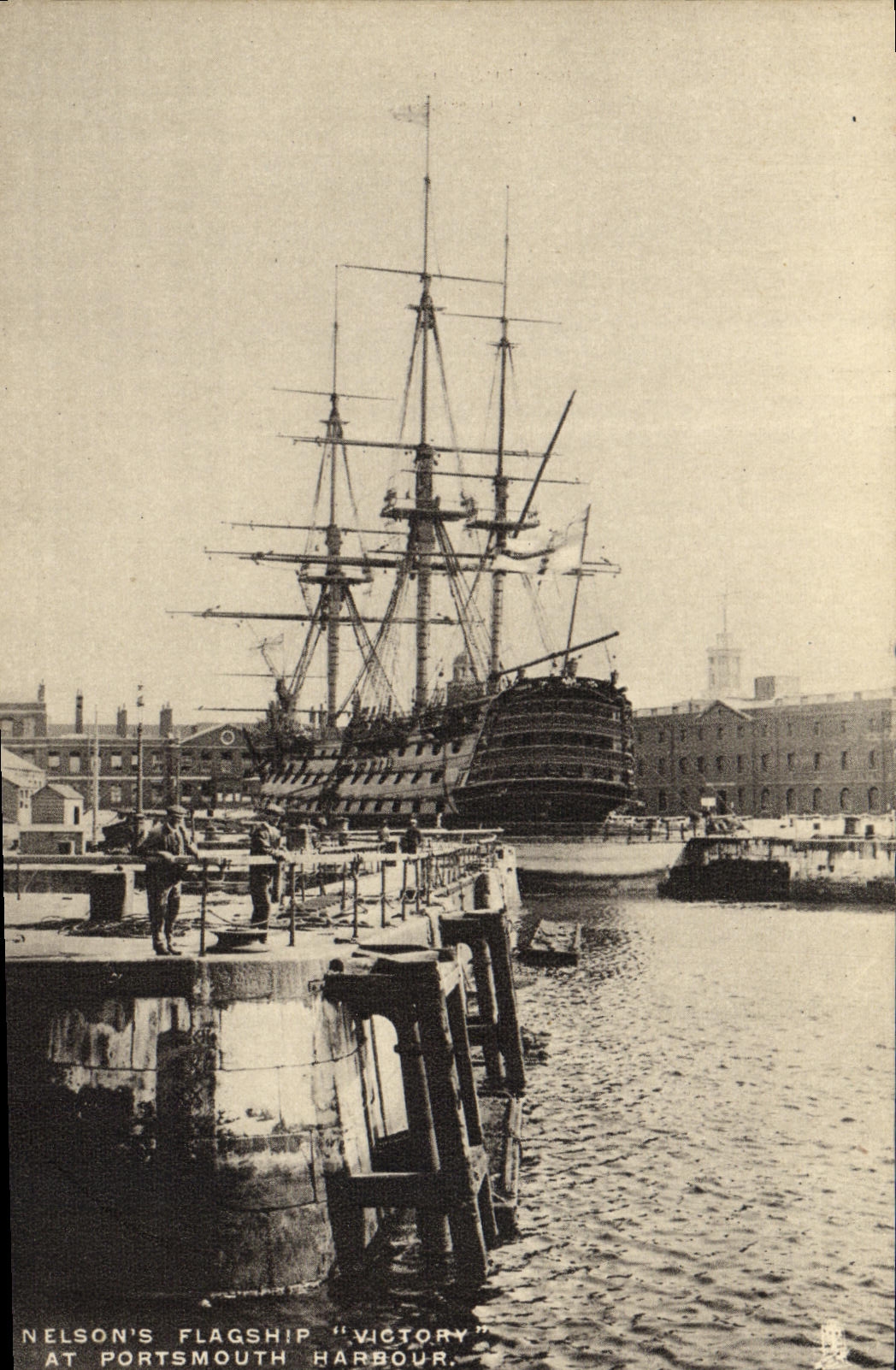 VICTORY — navire de Nelson à Portsmouth — Tuck's Post Card n°257