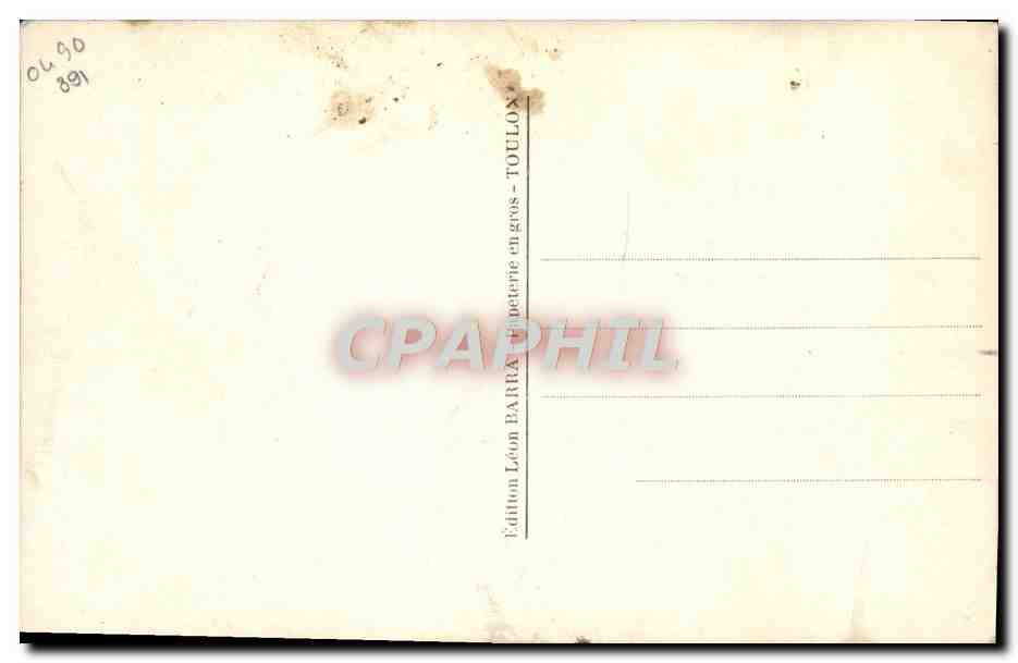 CPA Bateau Porte avions Beanr  — Verso