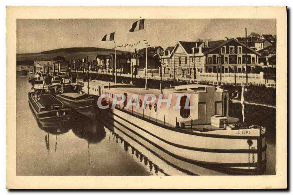 CPA Bateau Appel en faveur des bateliers mobilises