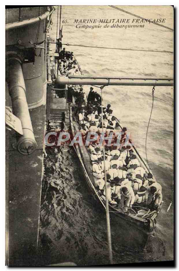 Débarquement — Marine Militaire Française — Compagnie de débarquement, n°65