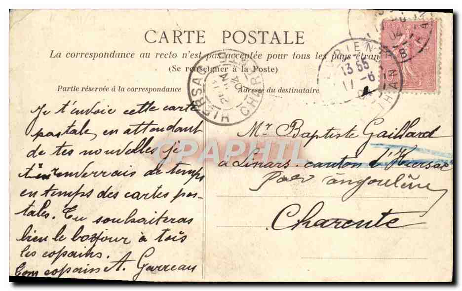 CPA Bateau Toilette de la vedette de bord  — Verso