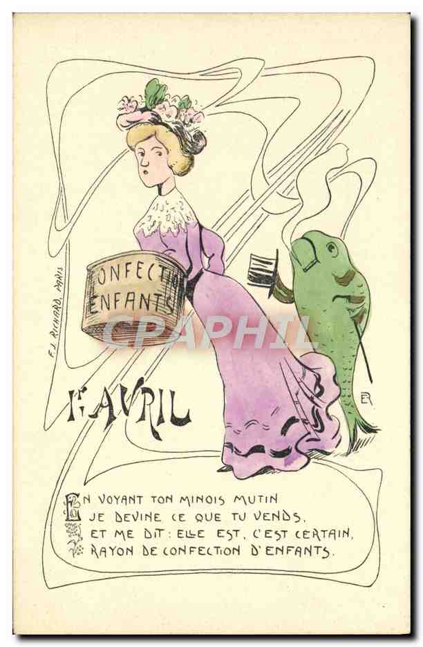 Février - Poème d'April — F.J. RENARD, Paris